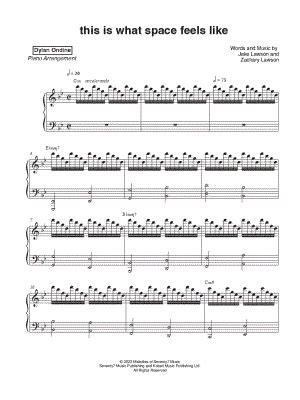 this is what space feels like piano sheet music: How does the vastness of space influence our perception of time and existence?